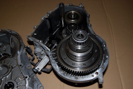 The limited-slip diff sitting in the gearbox half