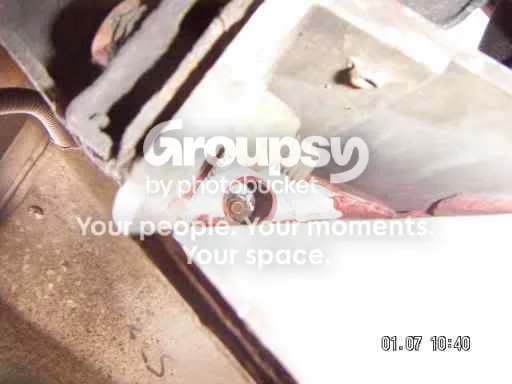 The access hole to the lower mount nut in the box section